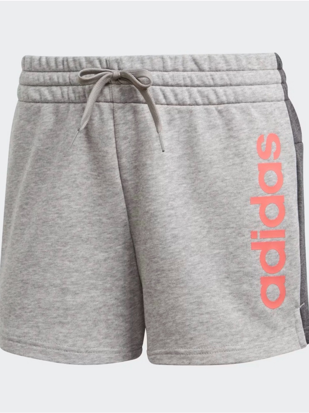 Adidas Women’s Size Large Pull On Drawstring Essentials Linear Logo Shorts